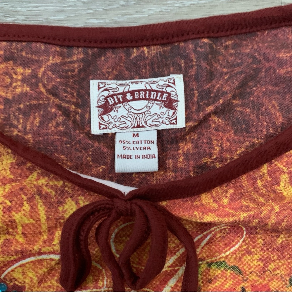 Bit & Bridle Western Wild Spirit Long Sleeve Size M - Picture 7 of 7